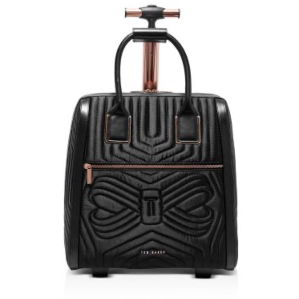 Ted Baker Black and Gold Travel Bag with Geometric Design